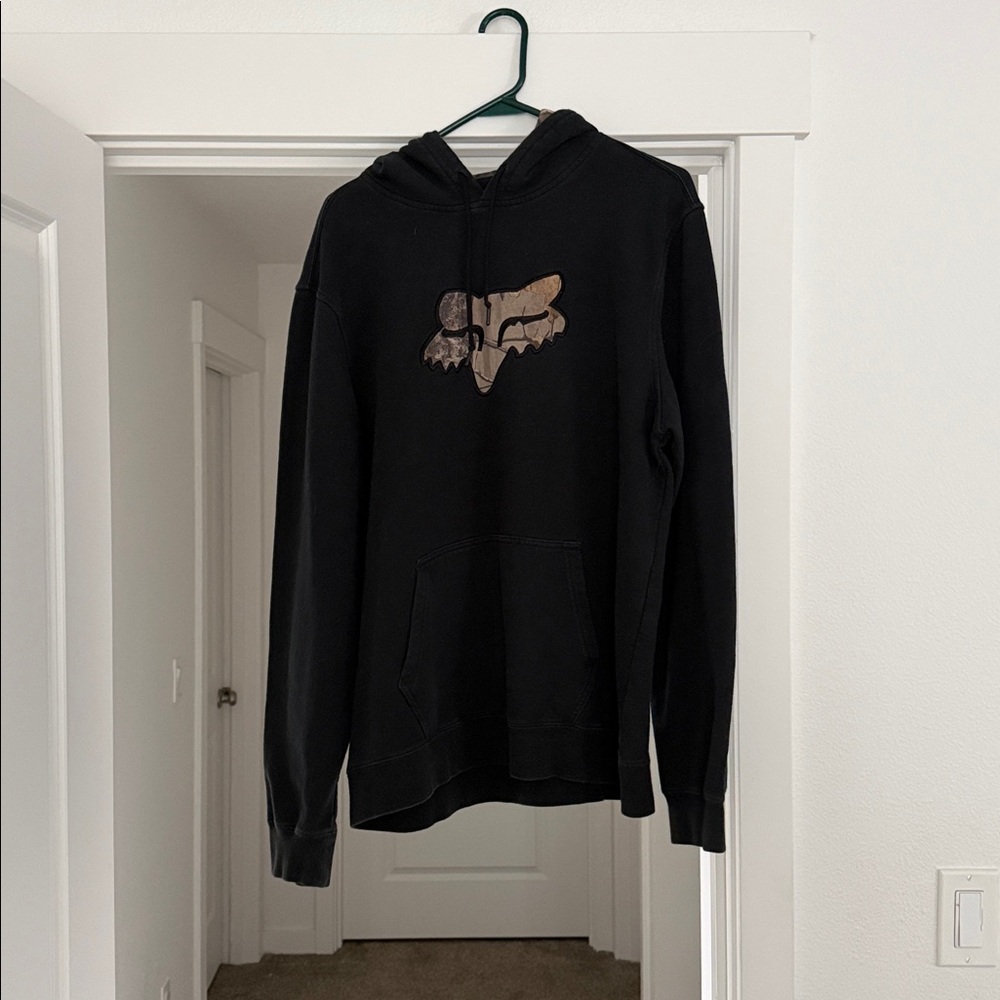 Fox Camouflage Hoodie with Black Accents